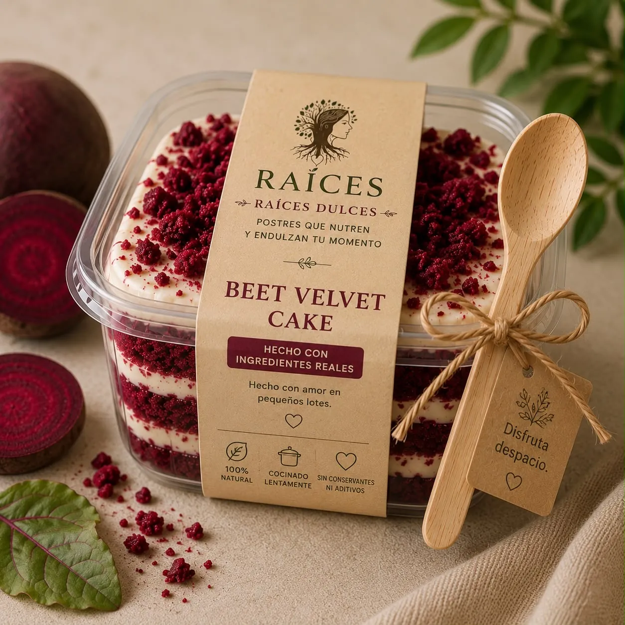 Beet Velvet Cake de Raíces