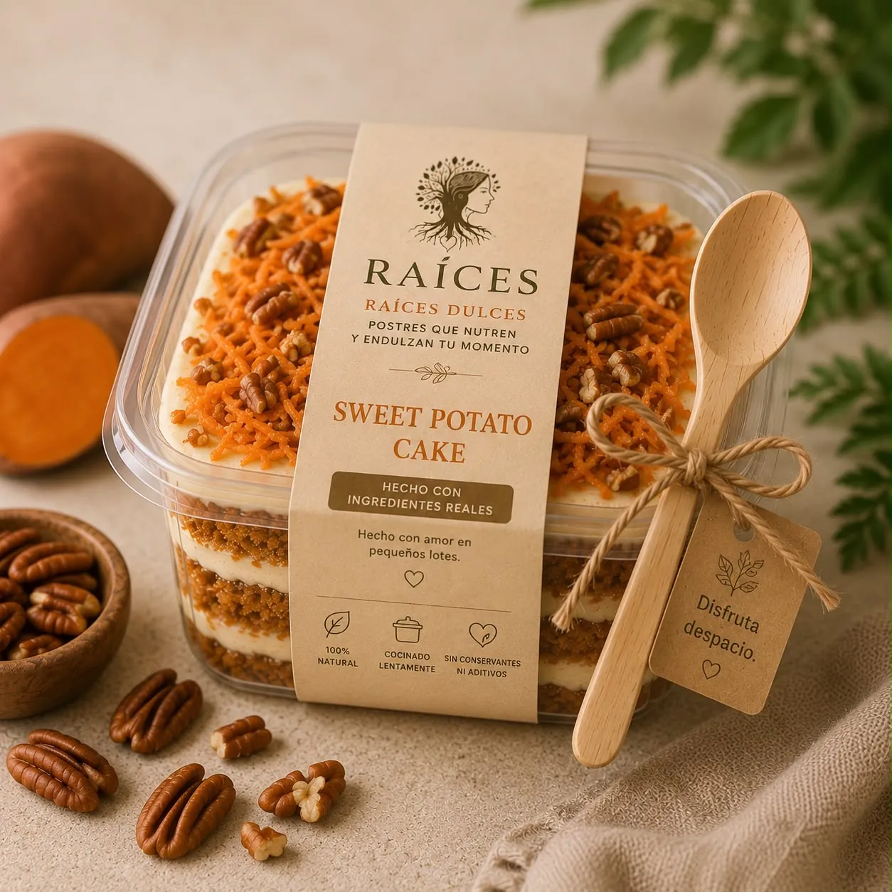 Sweet Potato Cake de Raíces