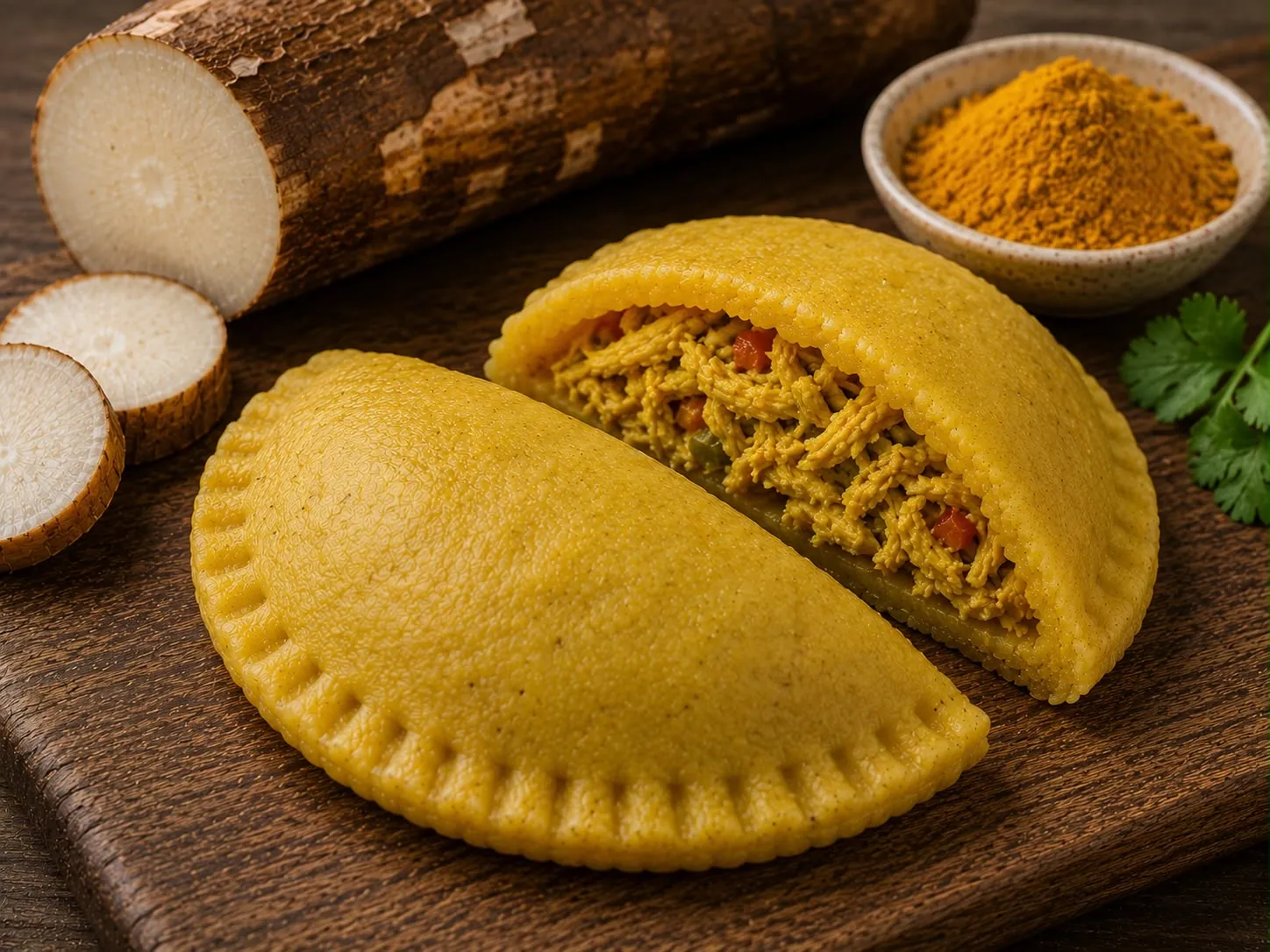 Yuca + Cúrcuma + Pollo Curry de Raíces