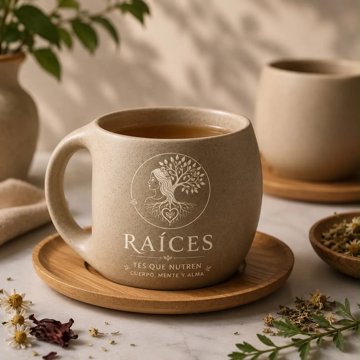 Mug Cerámico de Raíces